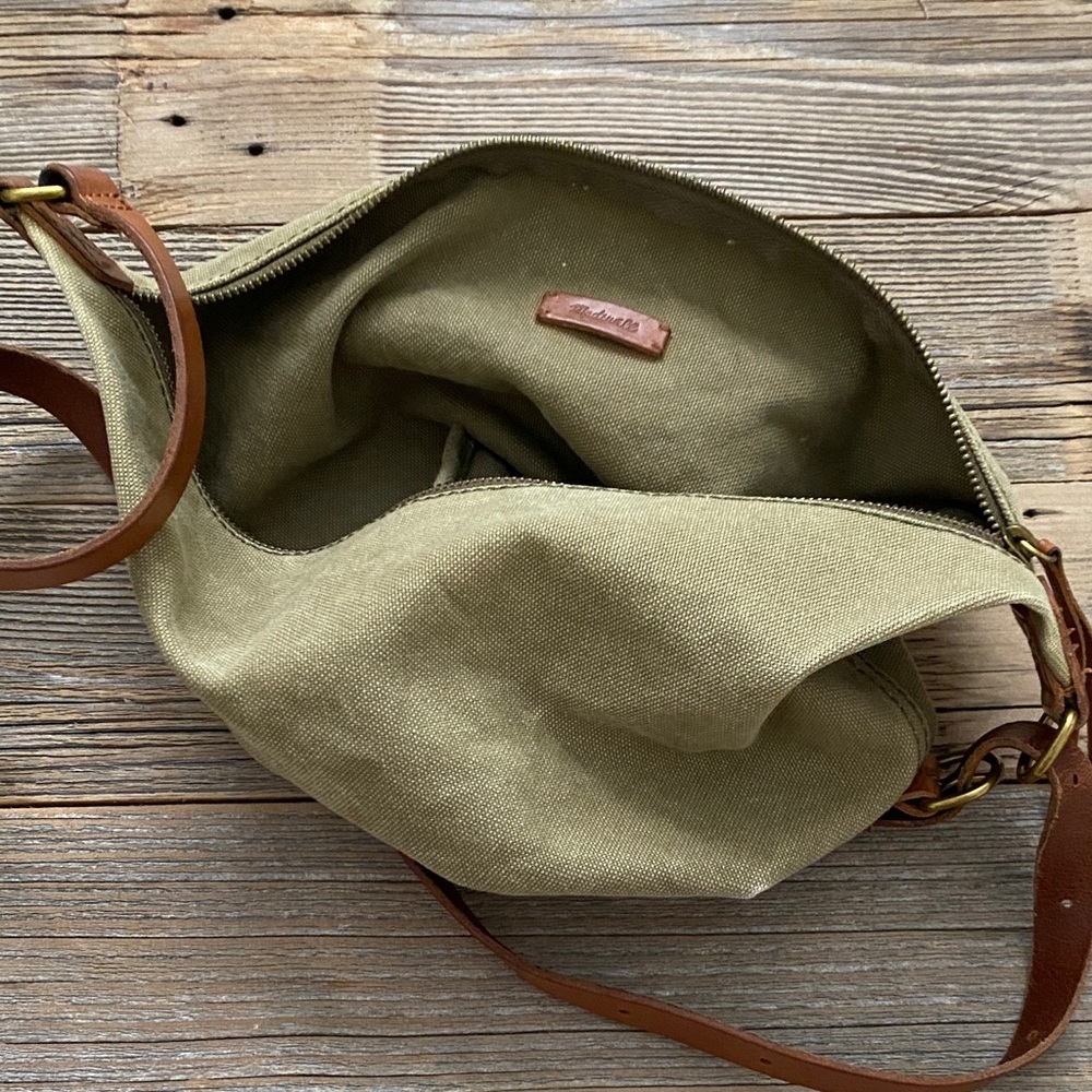 Madewell Olive Canvas Sling Bag